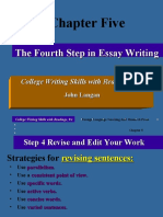 Chapter 5 The Fourth Step in Essay Writing