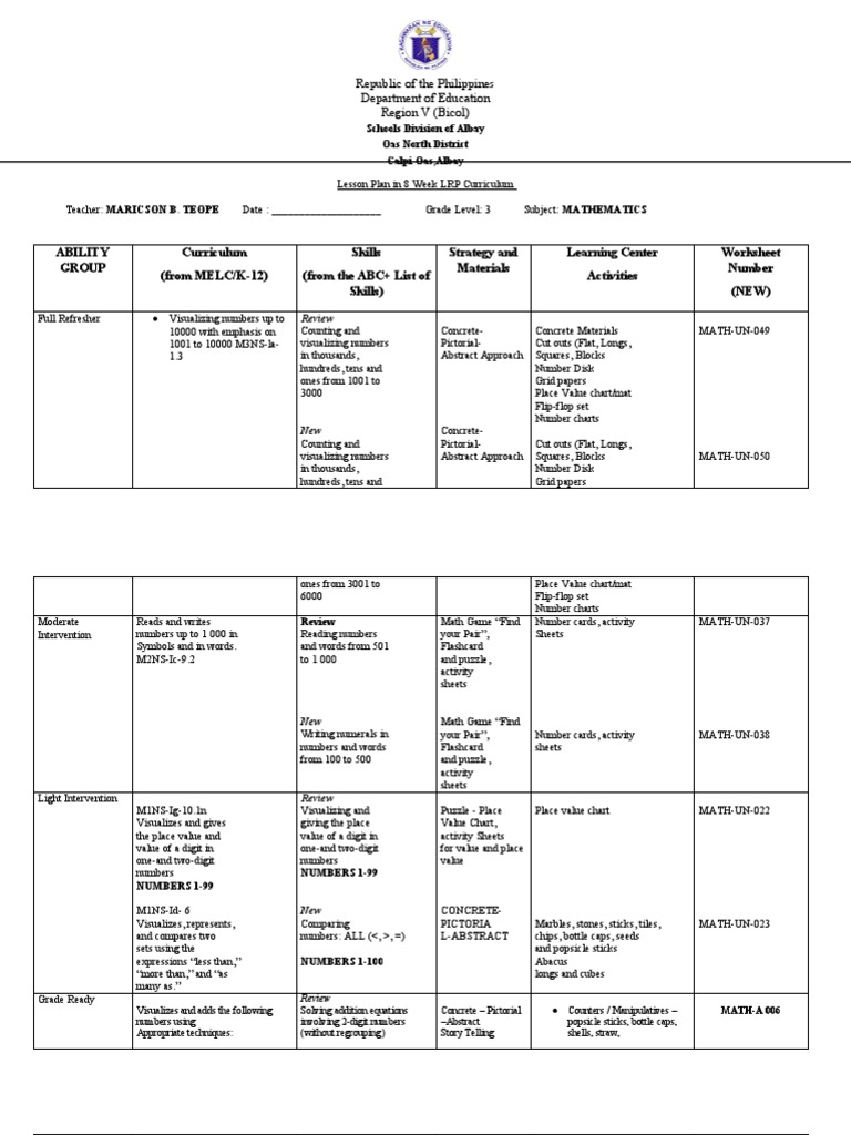 Teaching math concepts from 1001 to 10000 pdf