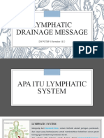 Lymphatic drainage message