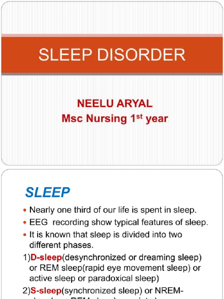 Sleep Disorders | PDF