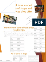 Survey of Local Market On Types of Shops
