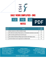 Daily News Simplified - DNS Notes: SL. NO. Topics THE Hindu