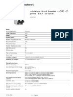 Miniature Circuit Breaker - Acti 9 xC60 MCBs - A9N2P63B