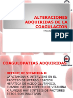 ALTERACIONES ADQUIRIDAS DE LA COAGULACION - PPTX 2020