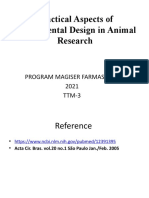 Practical Aspects of Experimental Design in Animal Research TTM 3 2018
