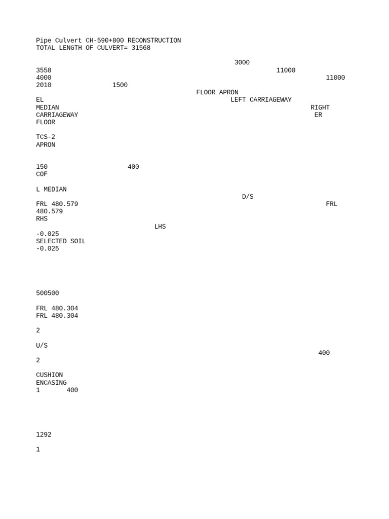 Pipe Culvert Drawing PDF PDF