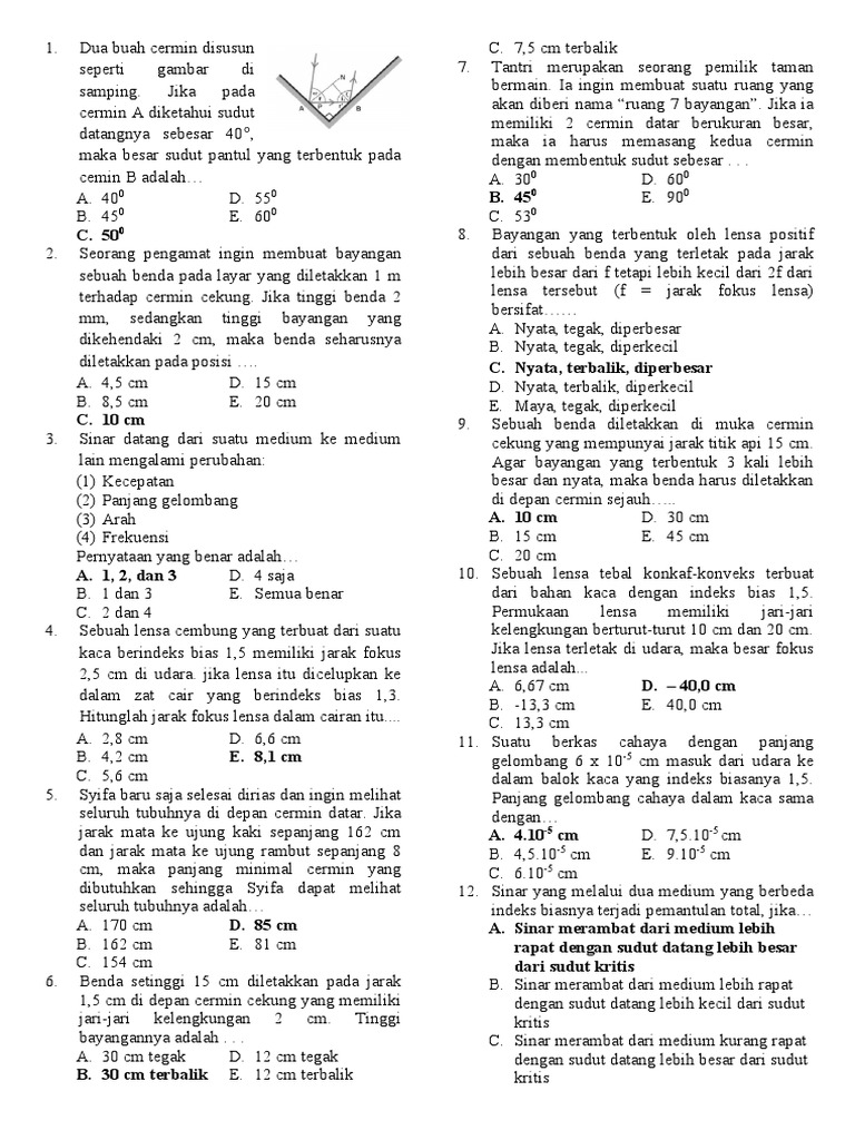 Soal utbk fisika pdf