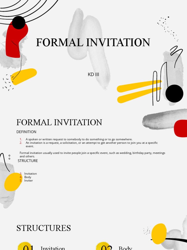 Formal Invitation | PDF