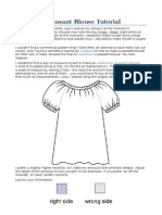 Adult-Size Peasant Blouse Tutorial