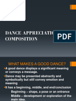 Dance Appreciation and Composition