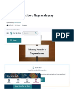 Tekstong Naratibo o Nagsasalaysay - PDF