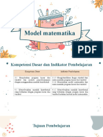 Model Matematika Program Linear