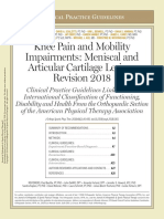 Meniscal and Cartilage Lesions