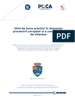 Ghid Bune Practici Dom Prevenirii Coruptiei Conflictelor Interese