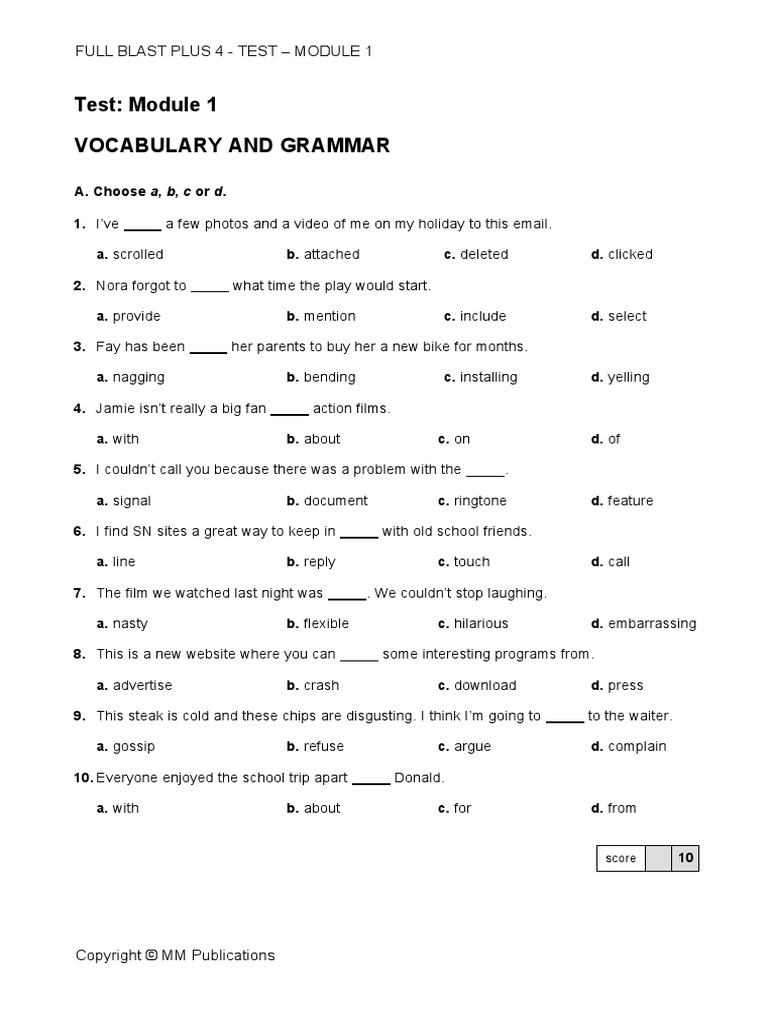Diagnostic 1 form 4 pdf
