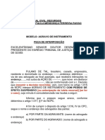 Modelo - Agravo de Instrumento PDF