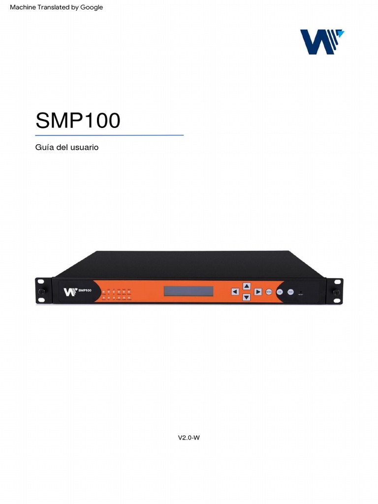 SMP100 v2.0 W UserGuide EN 20170630 | PDF | Descarga electrostática ...