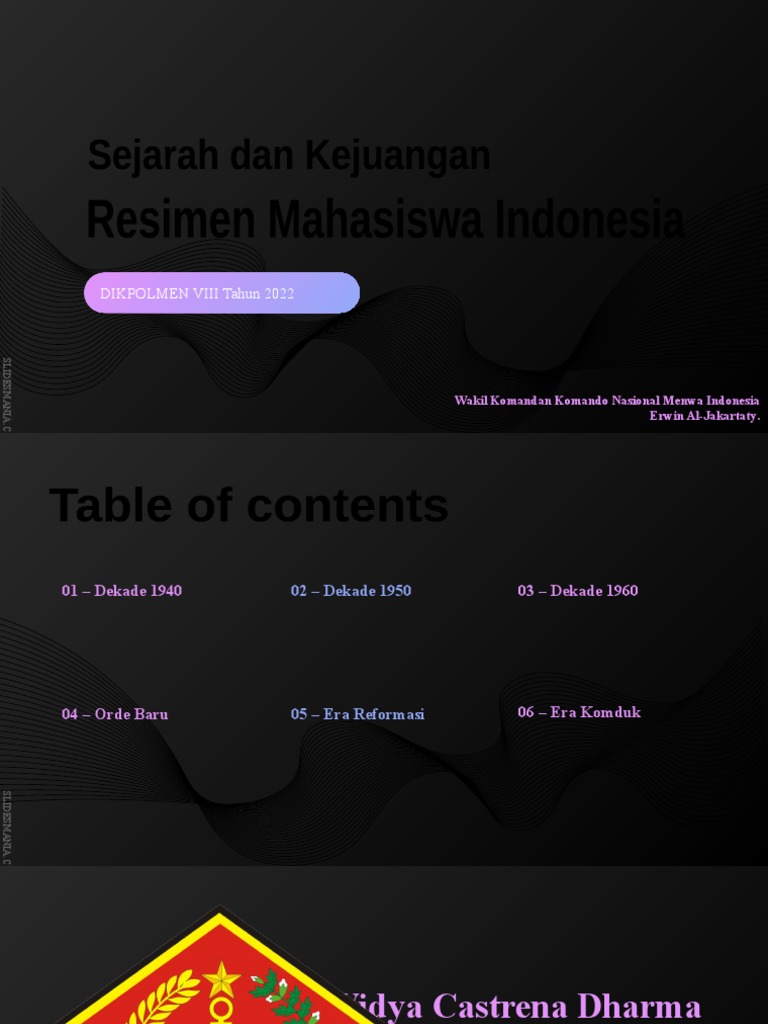 Sejarah Kejuangan Resimen Mahasiswa | PDF