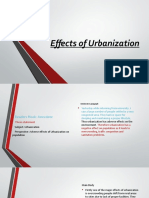 Effects of Urbanization