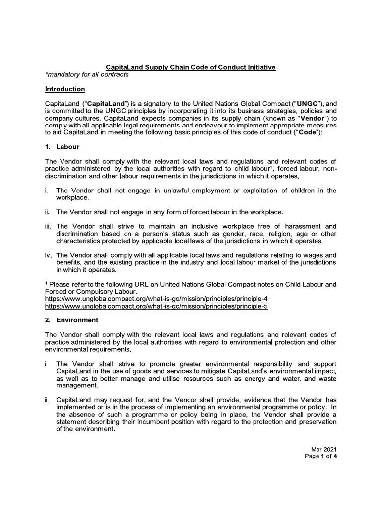 CL Supply Chain Code of Conduct PDF