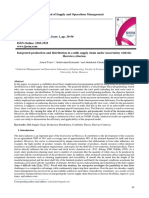 Integrated Production and Distribution in A Milk Supply Chain Under Uncertainty With The