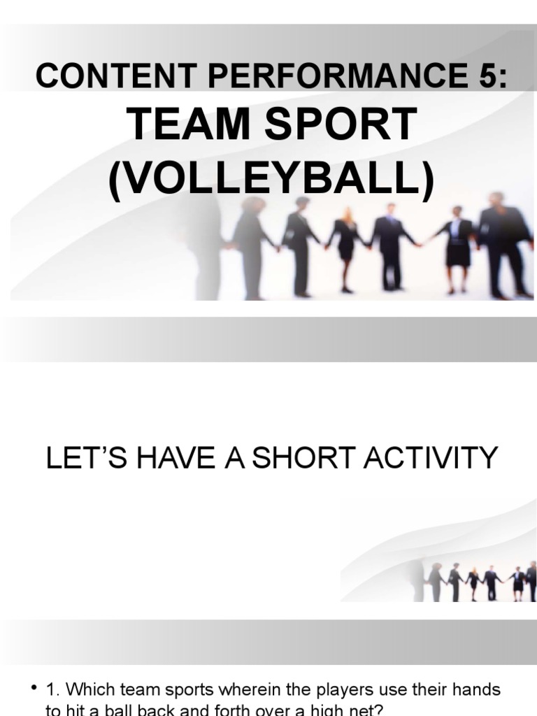 Volleyball Pdf Volleyball Sports