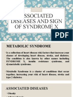 Associated Diseases and Sign of Syndrome X