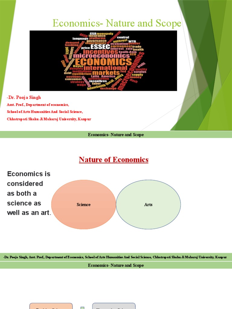 Nature and Scope of Economics | PDF | Economics | Science