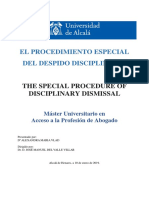 TFM - El Procedimiento Especial Del Despido Disciplinario