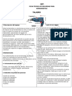 Ficha Tecnica de Seguridad de Herramientas