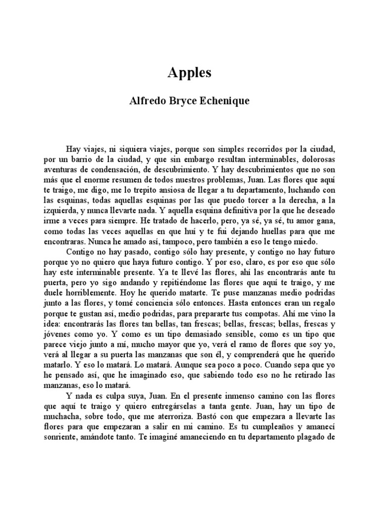 Apples Alfredo Bryce Echenique PDF