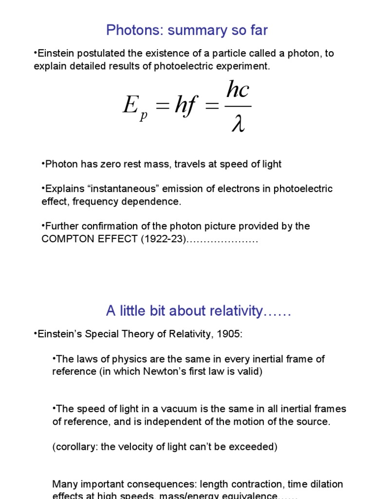 Understanding Photons and Compton Effect | PDF | Technology & Engineering