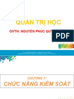 Quan Tri Hoc - Chuong 7 Chuc Nang Kiểm Soát