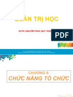 Quan Tri Hoc - Chuong 5 Chuc Nang To Chuc