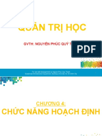 Quan Tri Hoc - Chuong 4 Chuc Nang Hoach Dinh