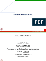 Ar Boolean Algebra Seminar