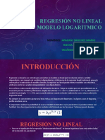 Regresión No Lineal Modelo Logarítmico