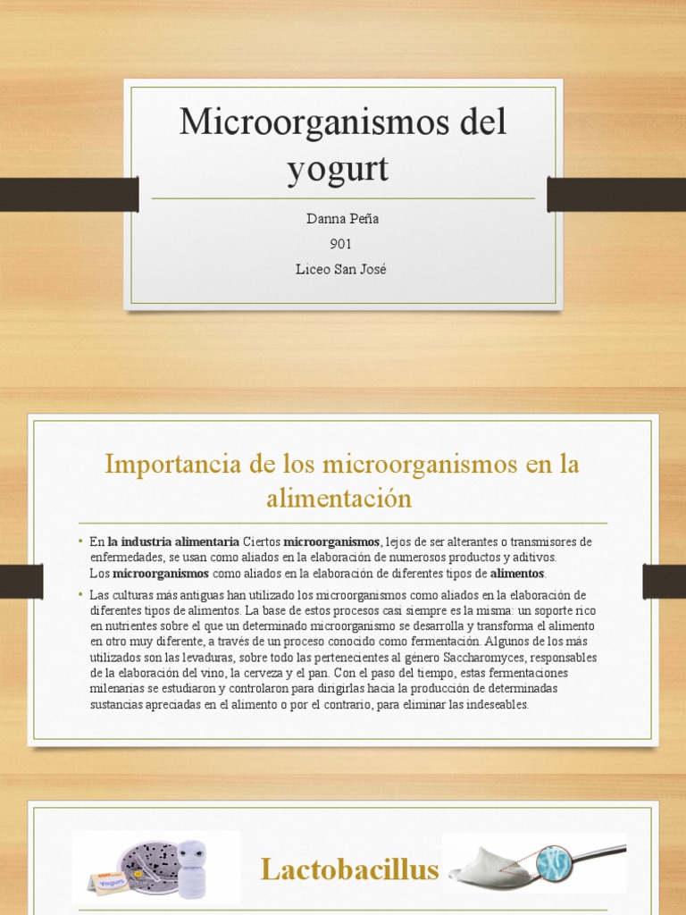 Para Que Se Pigmentan Las Bacterias De Yogurt