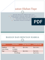 Pembuatan Olahan Tape