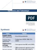 (Draft) Synthesis and Takeaways - MES-ESD