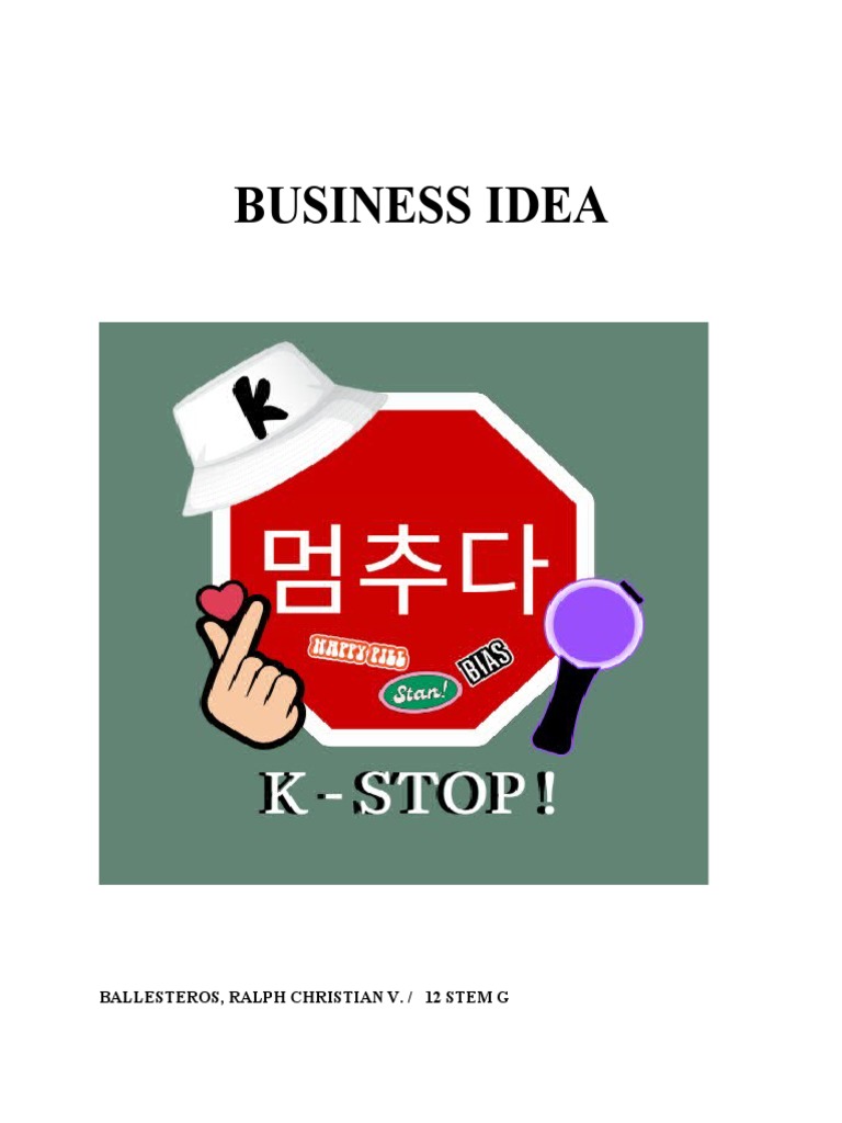 Business Idea Pdf Merchandising Retail