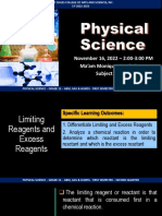 Limiting and Excess Reactants