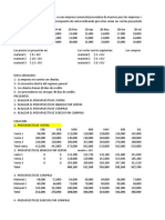 Ejercicio Propuesto de Presupuestos de Venta y Compra