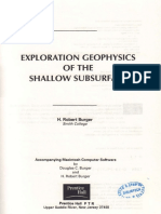 Exploration Geophysics of The Shallow Subsurface