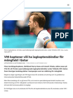 VM-kaptener Vill Ha Lagkaptensbindlar För Mångfald I Qatar - SVT Sport