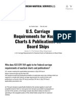 U.S. Carriage Requirements For Nautical Charts & Publications On