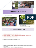 Pre-Field Study