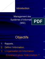 Management Des Systèmes D'information (MSI)