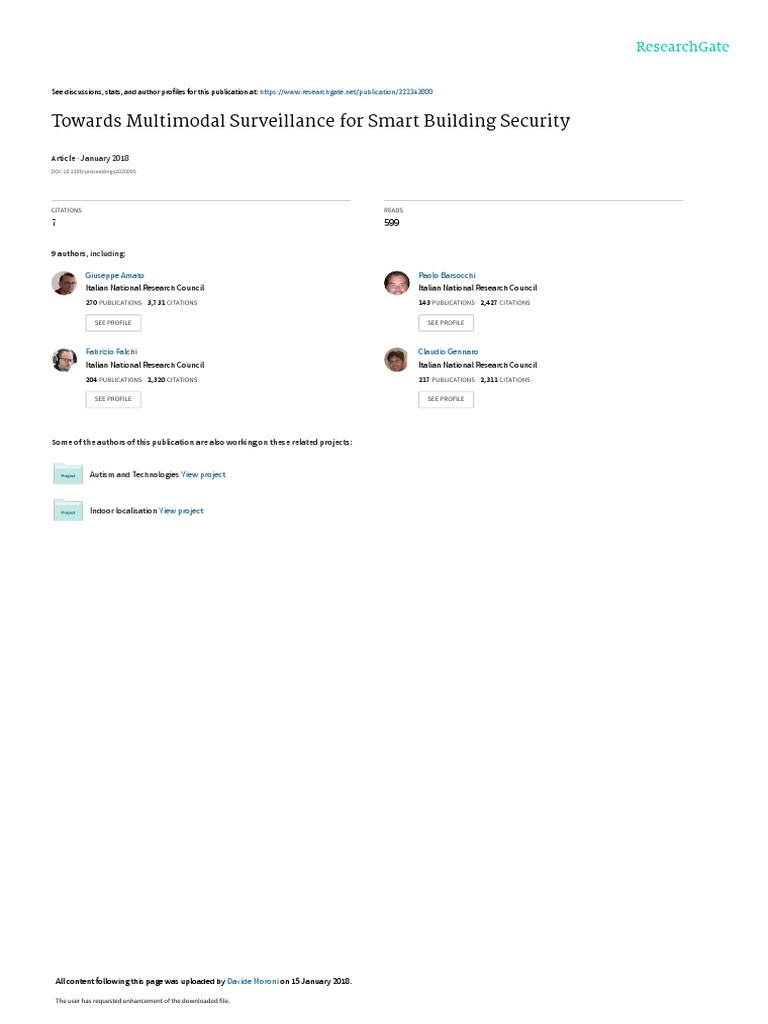 Towards an Integrated Multimodal Surveillance System for Smart Buildings Using Computer Vision
