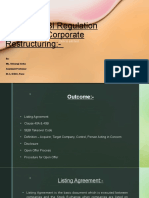 Unit-7 - SEBI Regulation Related To Corporate Restructuring
